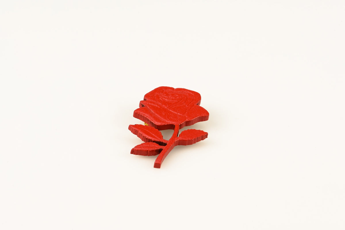 Red Rose - Brooch