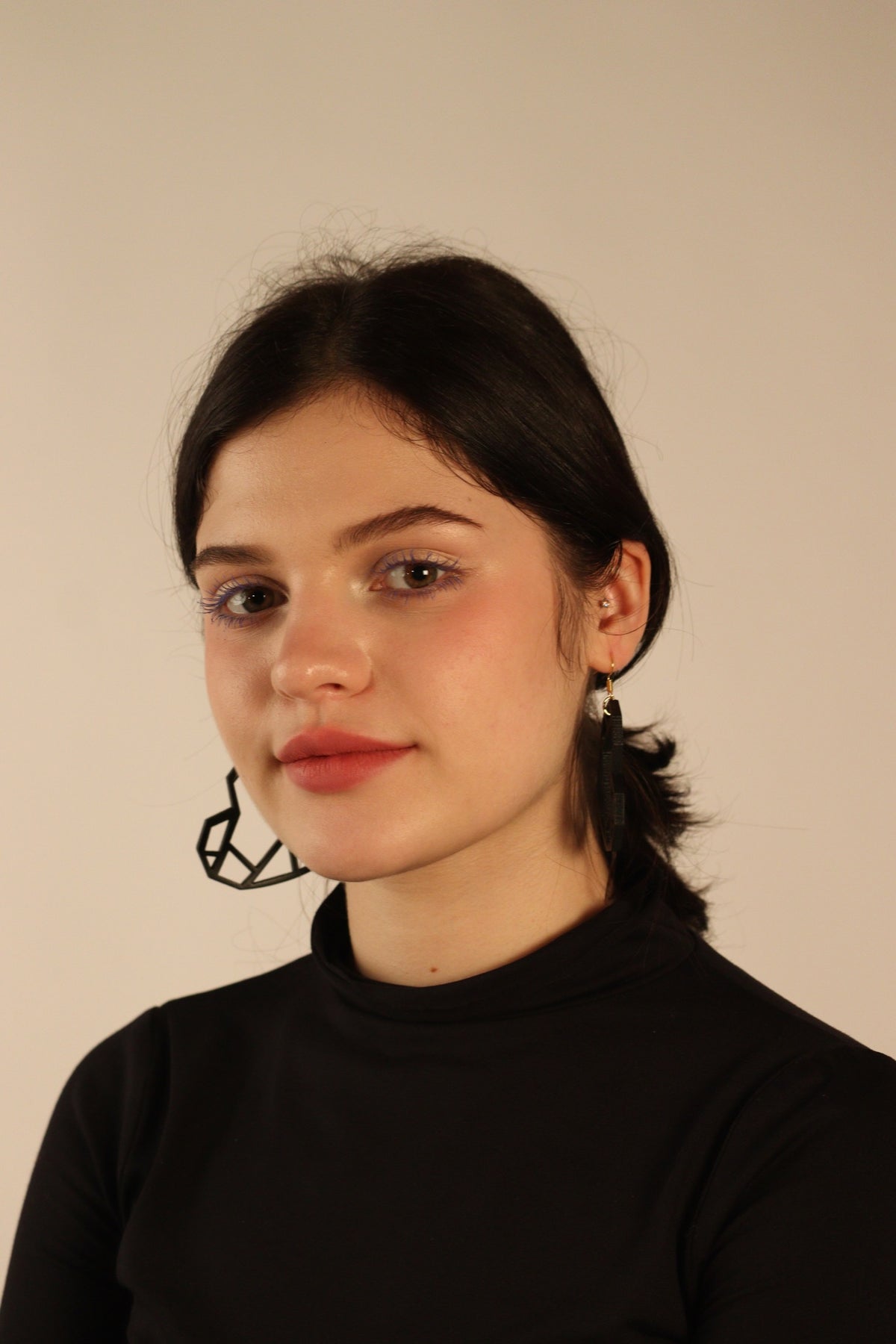 Kintsugi Heart (Black) - Earrings