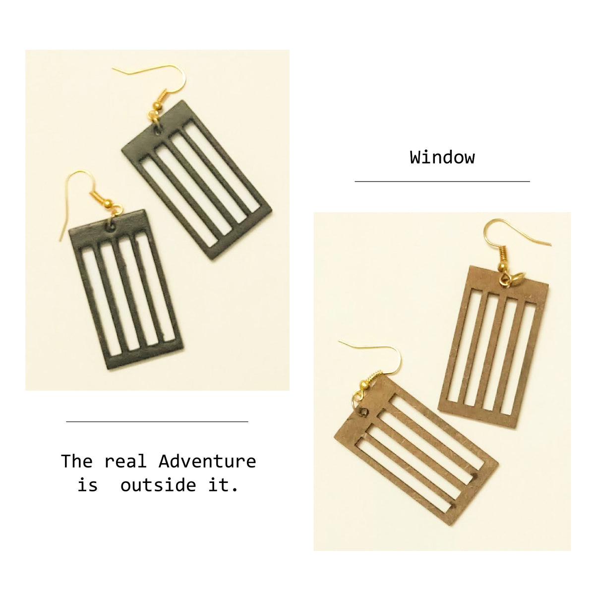 Window Earrings -Everything Around Me (Black) - Earrings