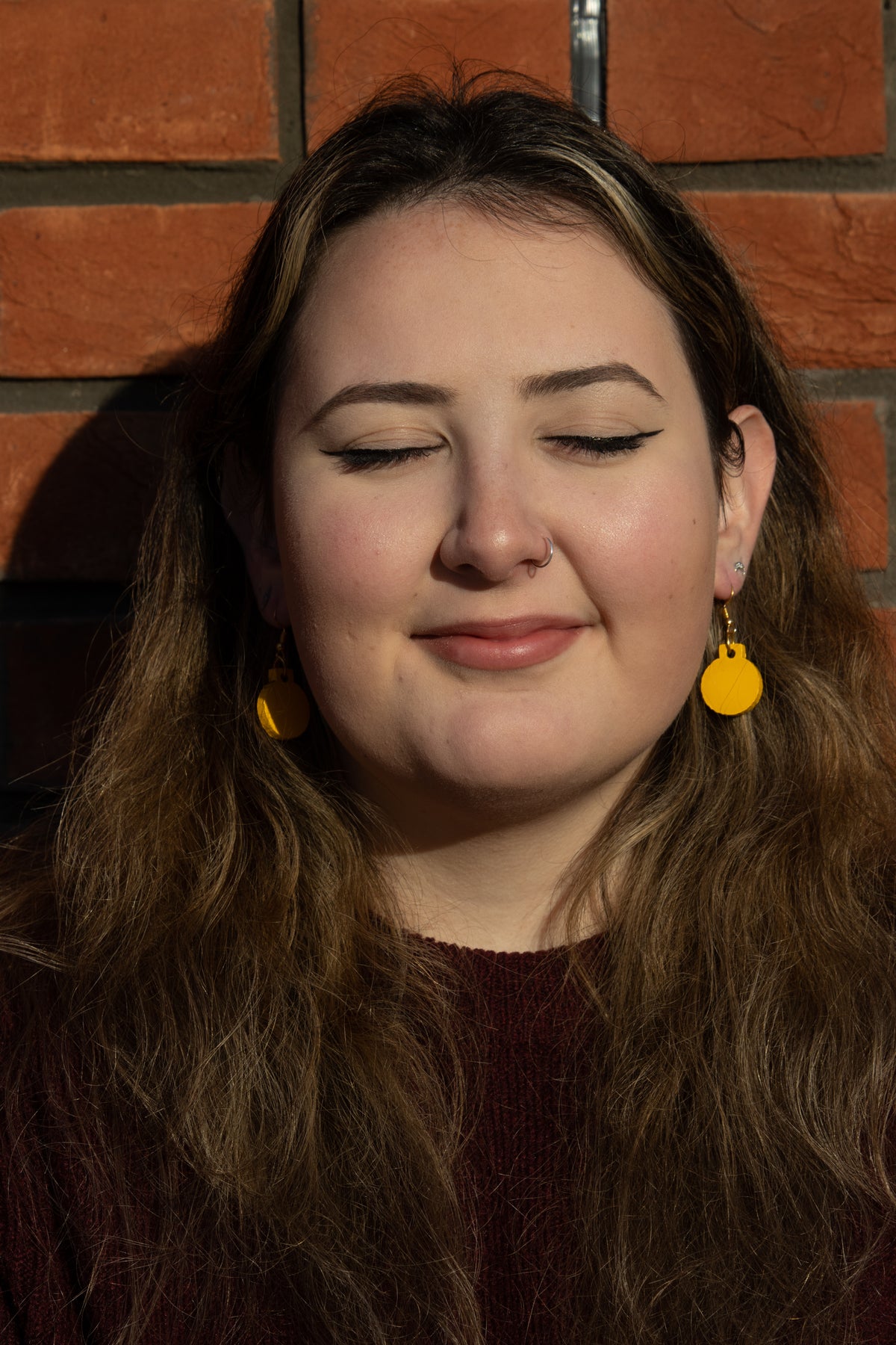 Yellow Bauble - Small Dangle Earrings