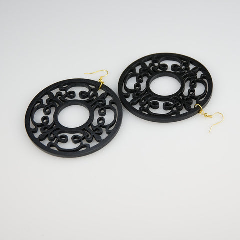 Amoeba - Organic Collection (Black) - Earrings