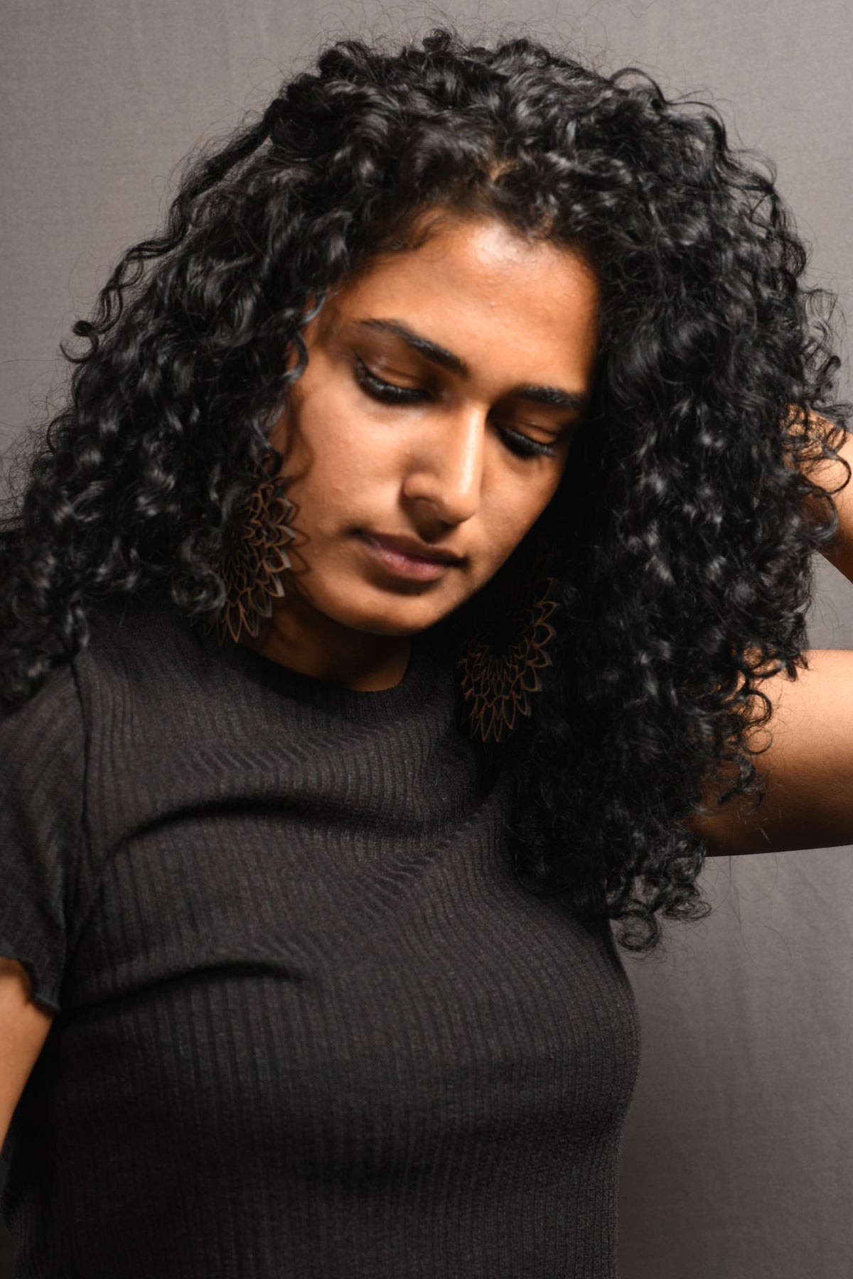The Large - The Flower Series - Black model photo