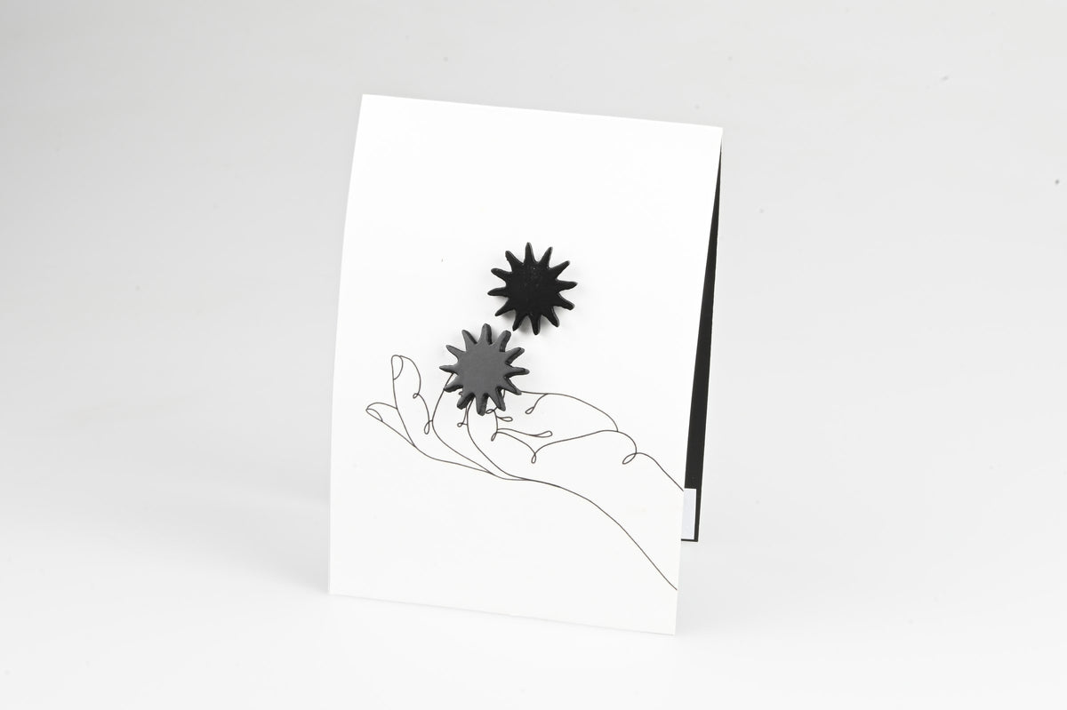 Micro Studs - The Flower Series - Black styled photo