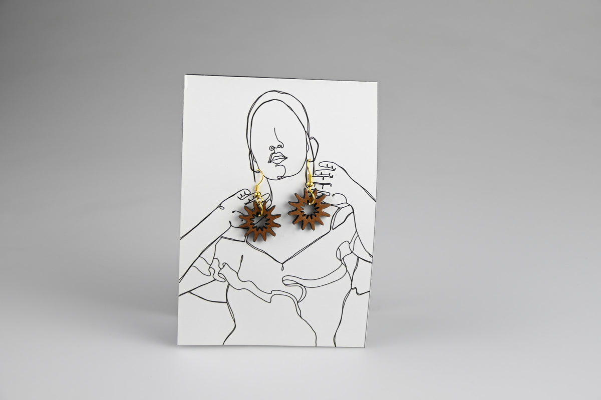 The Mini - The Flower Series - Wood Brown styled photo