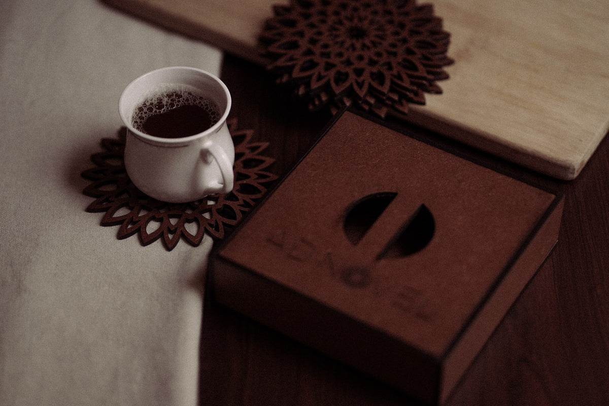 Flower Series - Tea Coasters Set - Coasters styled photo