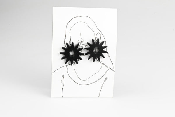 Studs - The Flower Series - Black styled photo