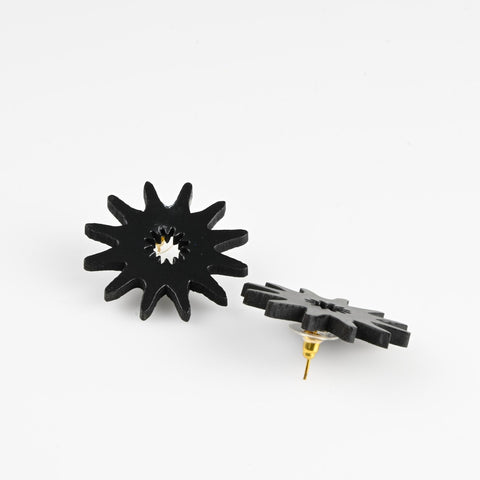 Studs - The Flower Series - Black product photo