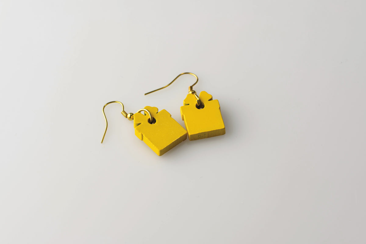 Yellow Gift - Small Dangle Earrings model
