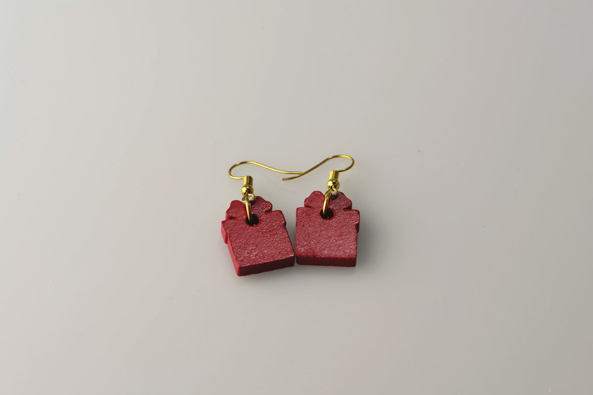 Red Gift - Small Dangle Earrings model