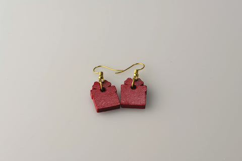 Red Gift - Small Dangle Earrings model