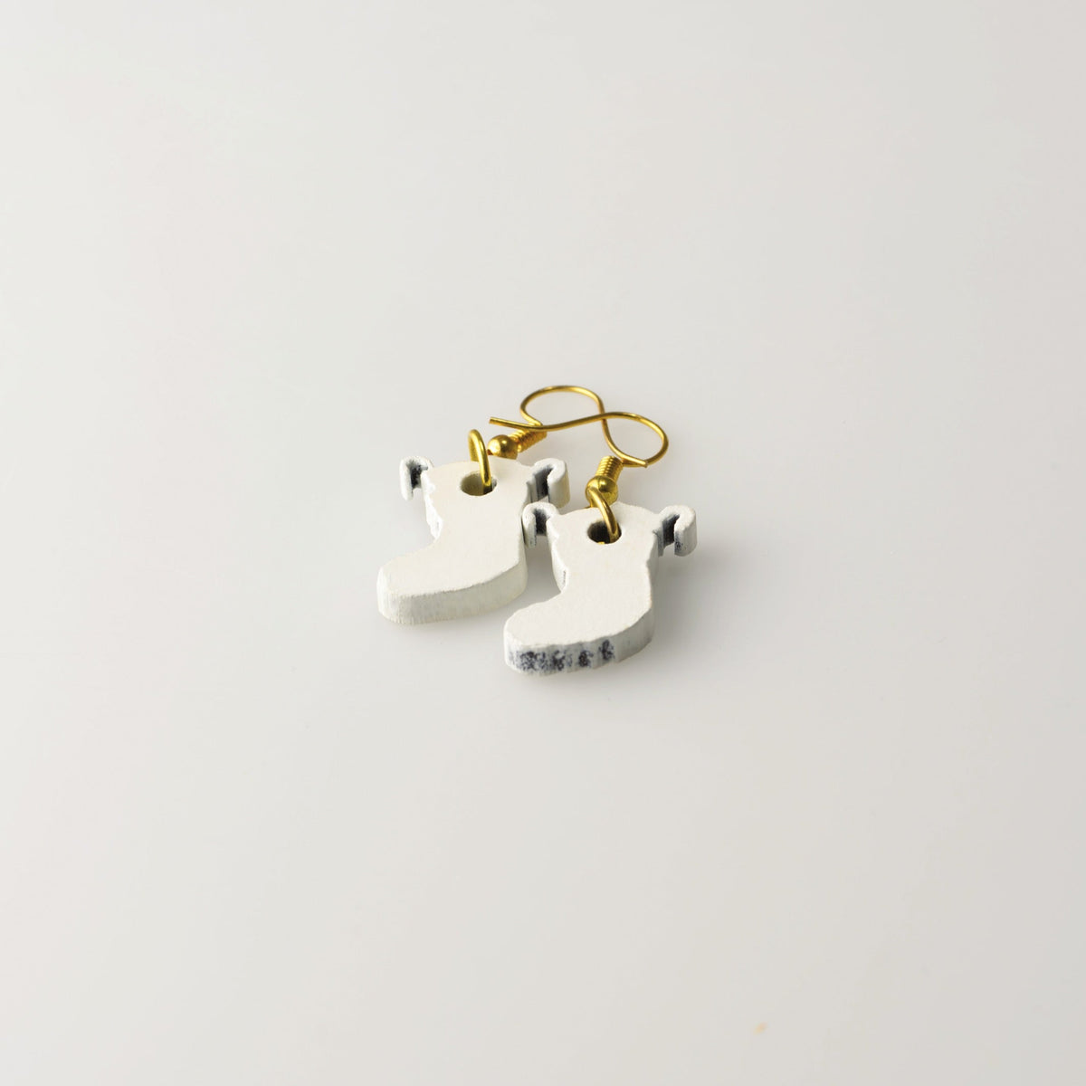White Stockings - Small Dangle Earrings studio