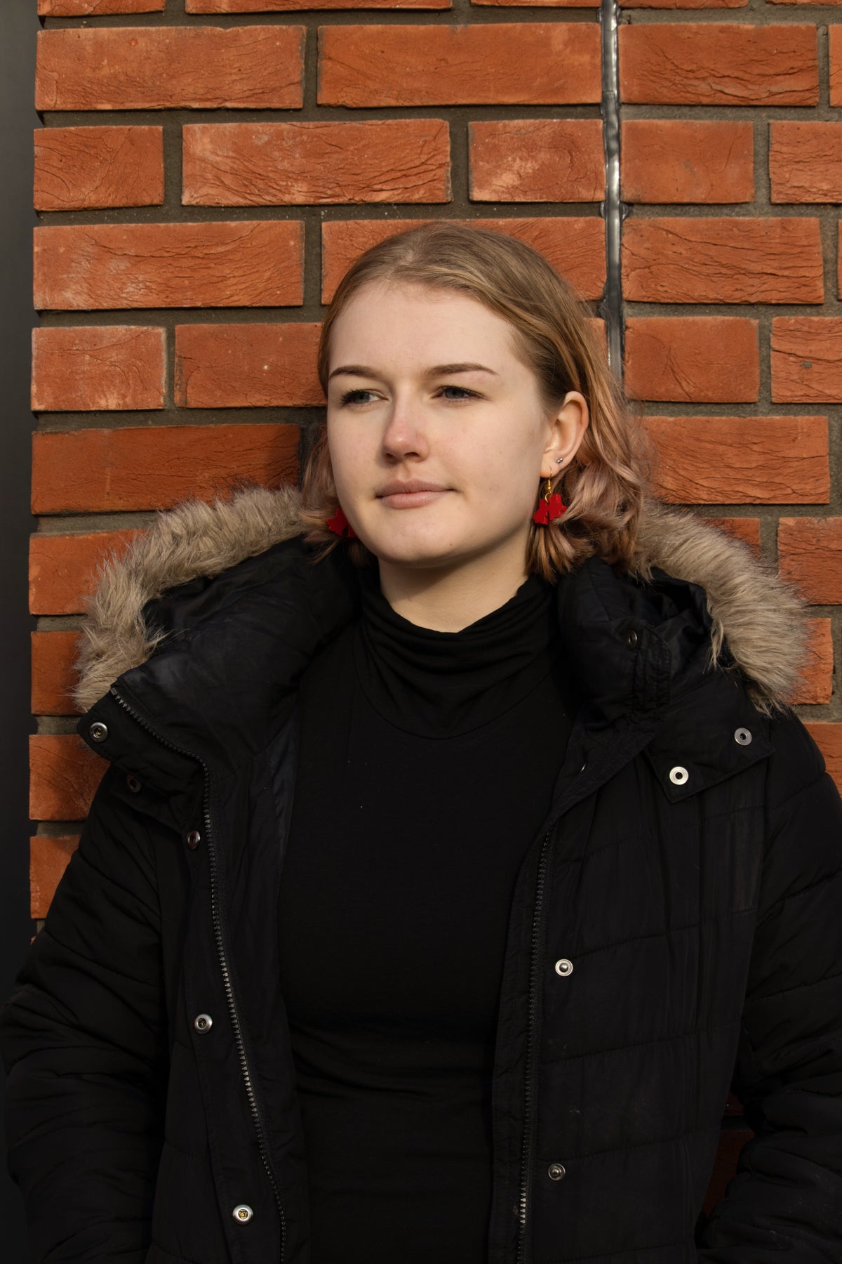 Red Bells - Small Dangle Earrings model