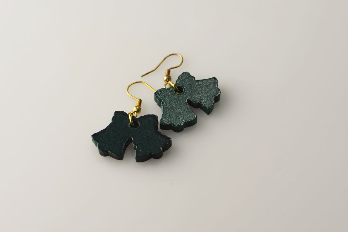 Green Bells - Small Dangle Earrings model