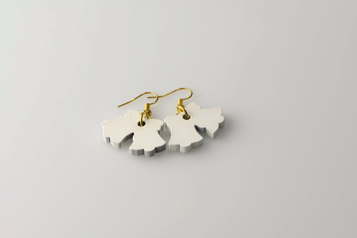 White Bells - Small Dangle Earrings model