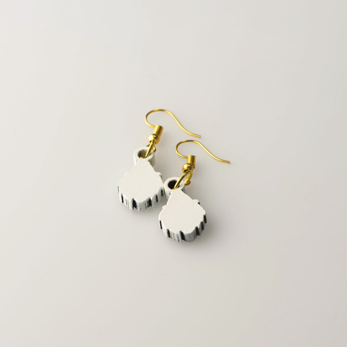 White Santa - Small Dangle Earrings model