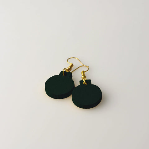 Green Bauble - Small Dangle Earrings model