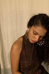 Sun-Rays Earrings - Everything Around Me (Wood Brown) - Earrings