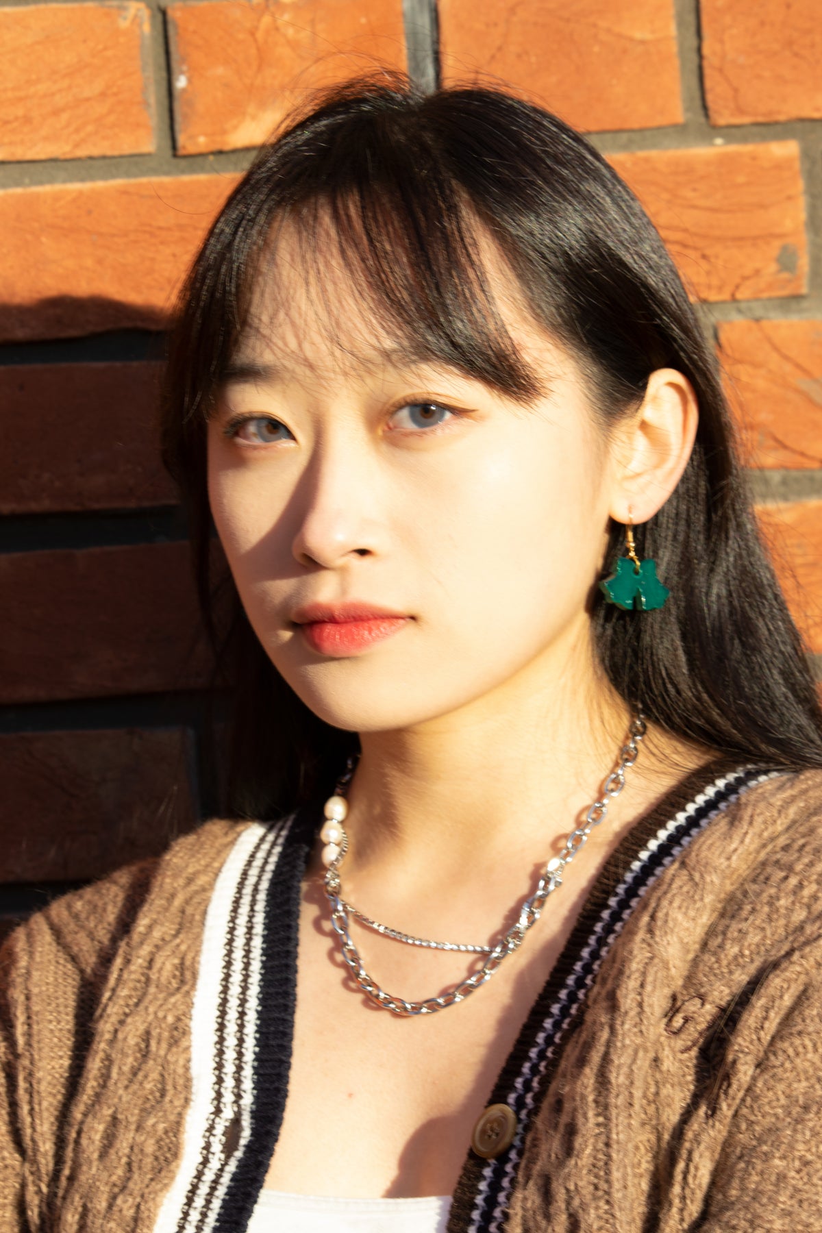 Bells (Green) - Small Dangle Earrings