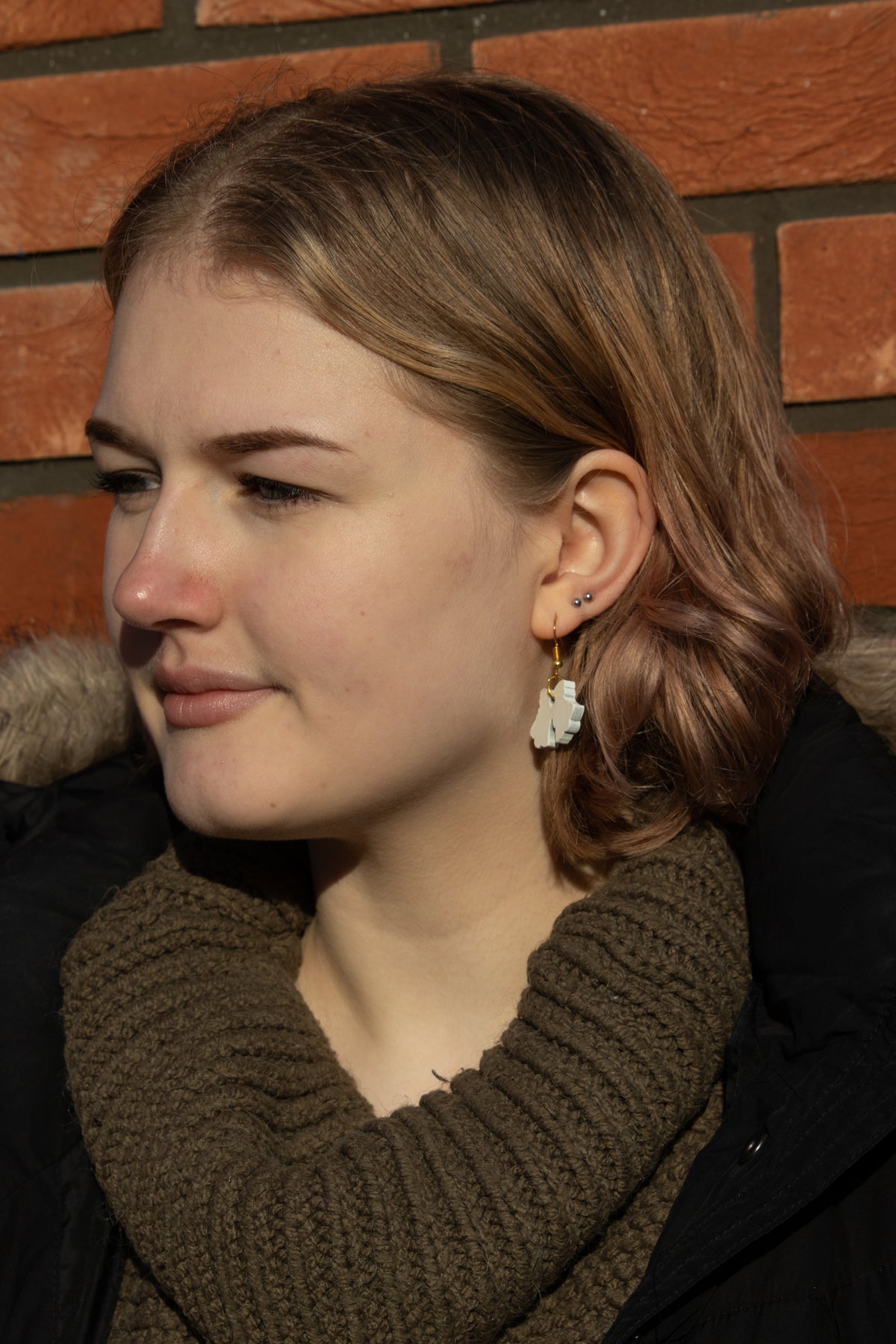 Bells (White) - Small Dangle Earrings