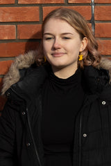 Stockings (Yellow) - Small Dangle Earrings