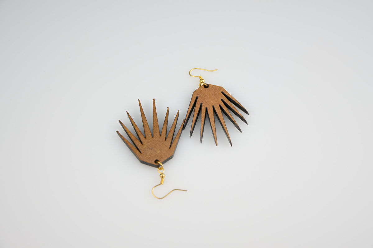 Splash Earrings - Everything Around Me (Wood Brown) - Earrings