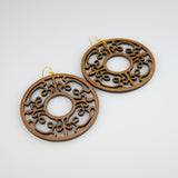 Amoeba - Organic Collection (Wood Brown) - Earrings