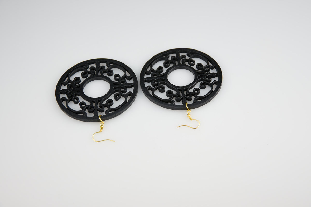 Amoeba - Organic Collection (Black) - Earrings