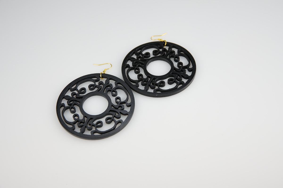 Amoeba - Organic Collection (Black) - Earrings