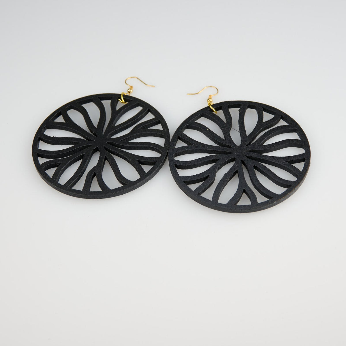 Giant Water Lily - Organic Collection (Black) - Earrings