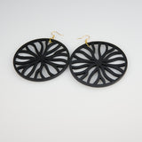Giant Water Lily - Organic Collection (Black) - Earrings