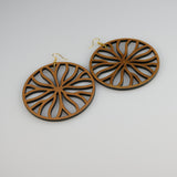 Giant Water Lily - Organic Collection (Wood Brown) - Earrings