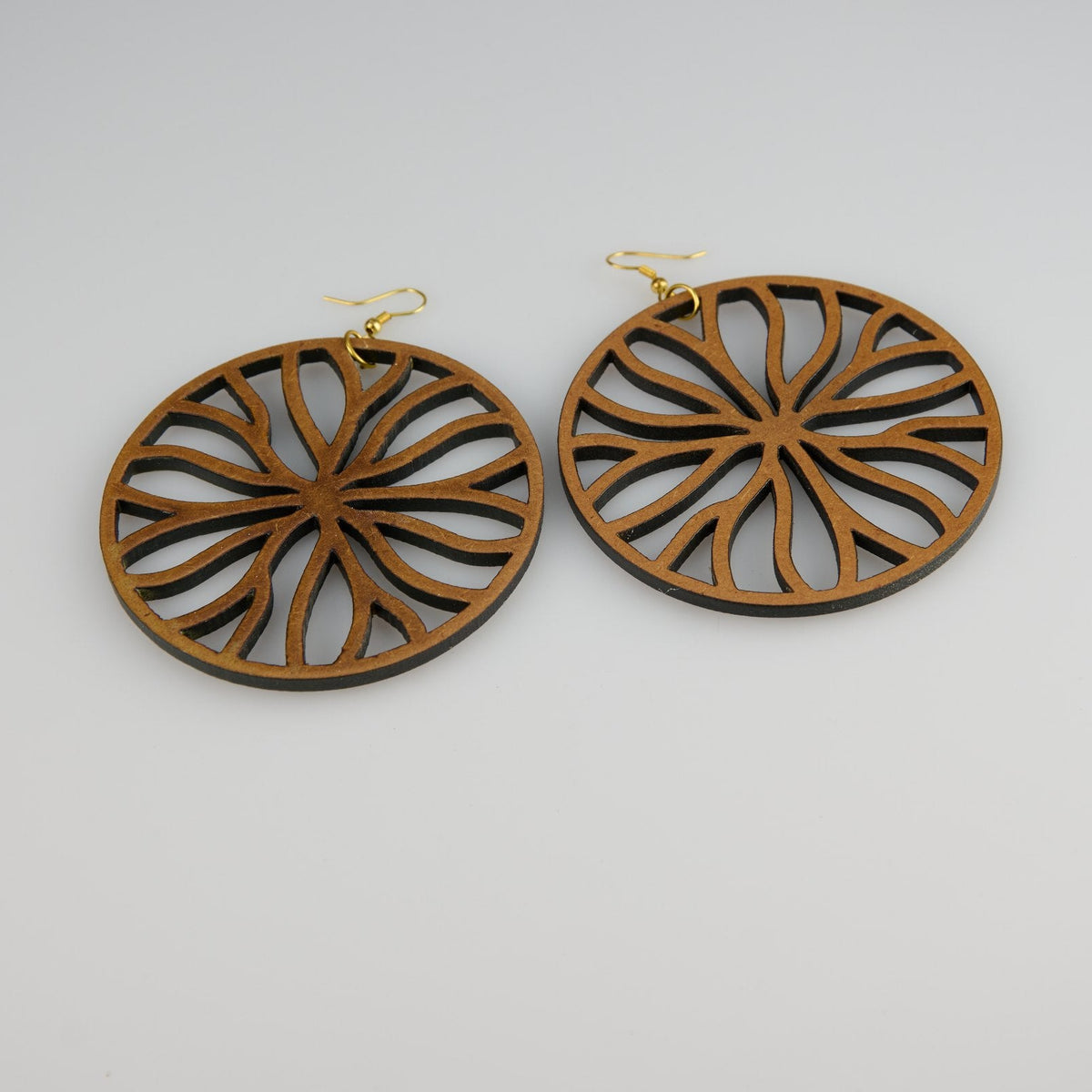 Giant Water Lily - Organic Collection (Wood Brown) - Earrings