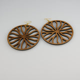 Giant Water Lily - Organic Collection (Wood Brown) - Earrings