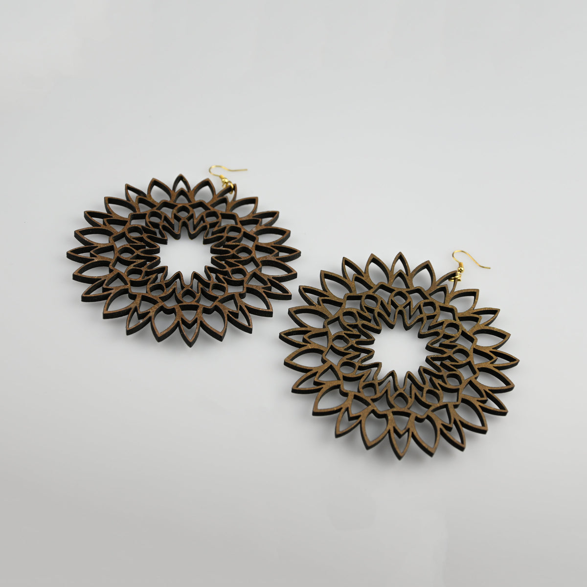 The Large (Wood Brown) - The Flower Series