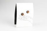 Micro Studs - The Flower Series - Wood Brown styled photo