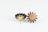 Micro Studs - The Flower Series - Wood Brown product photo