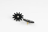 Studs - The Flower Series - Black product photo
