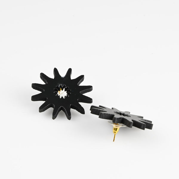 Studs - The Flower Series - Black product photo