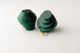 Green Circular TriMirror - Dangle Earrings studio