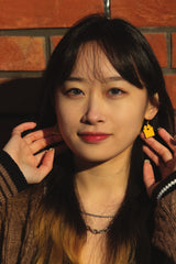 Yellow Gift - Small Dangle Earrings model