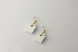 White Gift - Small Dangle Earrings model