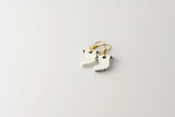 White Stockings - Small Dangle Earrings studio