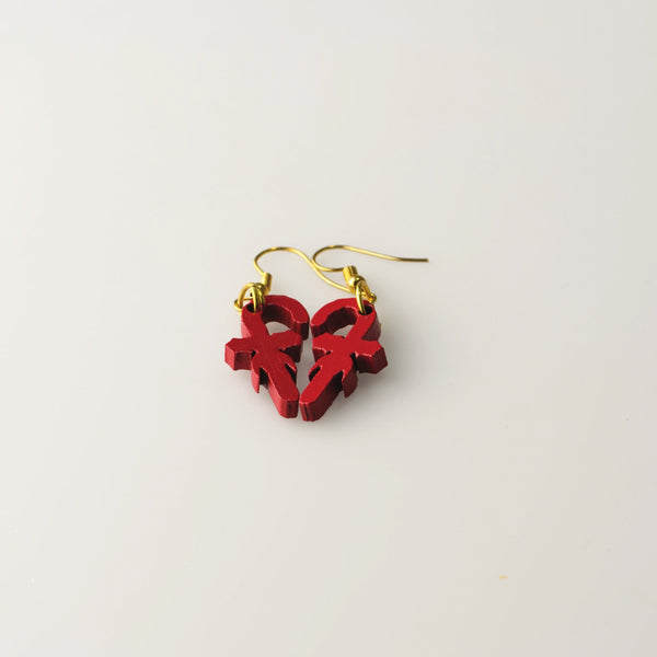 Red Candy Canes - Small Dangle Earrings model