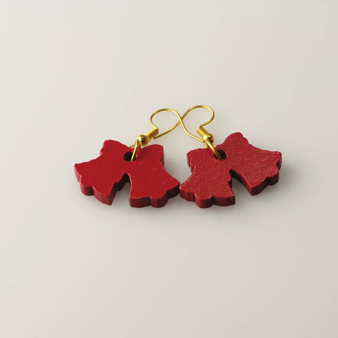 Red Bells - Small Dangle Earrings model