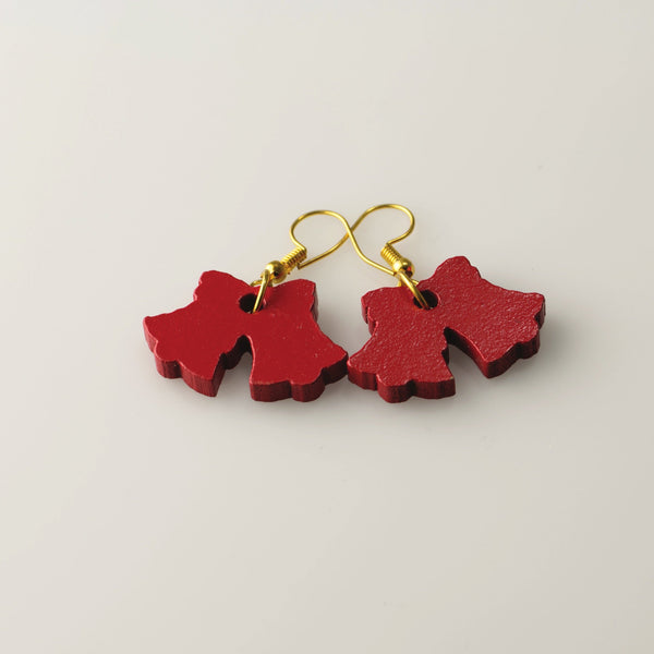 Red Bells - Small Dangle Earrings model