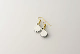 White Santa - Small Dangle Earrings model