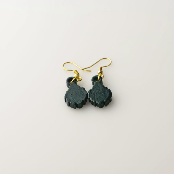 Green Santa - Small Dangle Earrings model