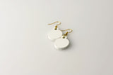 White Bauble - Small Dangle Earrings model
